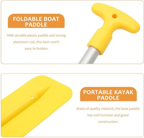 مجاذيف BESPORTBLE SUP من سبائك الألومنيوم مجذاف قارب تلسكوبي لفصل الصيف في الهواء الطلق زورق كاياك لركوب الأمواج لوازم مجداف 54-106 سم (أصفر) in Kuwait