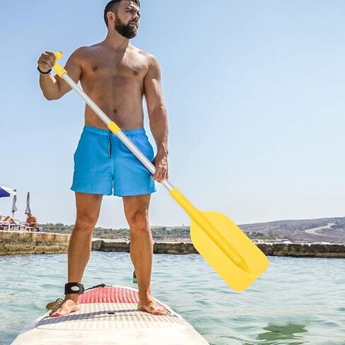 مجاذيف BESPORTBLE SUP من سبائك الألومنيوم مجذاف قارب تلسكوبي لفصل الصيف في الهواء الطلق زورق كاياك لركوب الأمواج لوازم مجداف 54-106 سم (أصفر) in Kuwait