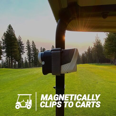 Blue Tees Golf Rangefinder Magnetic Holder Mount, Adjustable Range Finder Strap for Easy Access | Golf Accessory | Attaches to Push Cart, Golf Cart Rails in Saudi Arabia