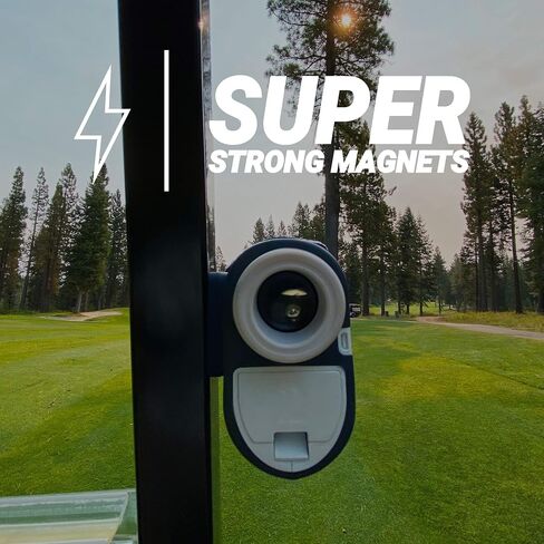 Blue Tees Golf Rangefinder Magnetic Holder Mount, Adjustable Range Finder Strap for Easy Access | Golf Accessory | Attaches to Push Cart, Golf Cart Rails in Saudi Arabia