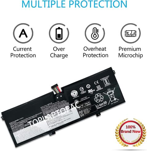 بطارية كمبيوتر محمول جديدة 7.68V 60Wh 7820mAh L17C4PH1 L17M4PH1 متوافقة مع Lenovo Yoga 7 Pro Pro-13IKB C930 C930-13IKB C930-13IKB 81C4 Yoga 7 Pro Yoga 7 Pro-13IKB Yoga C930 Yoga C930-13IK C930-13 in Saudi Arabia