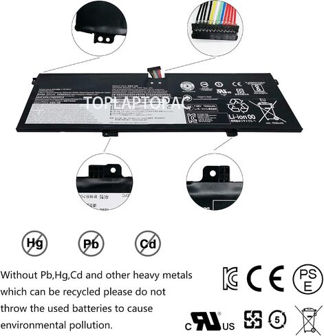 بطارية كمبيوتر محمول جديدة 7.68V 60Wh 7820mAh L17C4PH1 L17M4PH1 متوافقة مع Lenovo Yoga 7 Pro Pro-13IKB C930 C930-13IKB C930-13IKB 81C4 Yoga 7 Pro Yoga 7 Pro-13IKB Yoga C930 Yoga C930-13IK C930-13 in Saudi Arabia