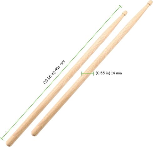 72 Pieces 36 Pairs 5a Drumsticks, Maple Wooden Drum Sticks, Wood Tip Drumstick Bulk, Percussion Accessories for Drummer, Beginner, Drumming, Practice, and Performance (Yellow) in Saudi Arabia