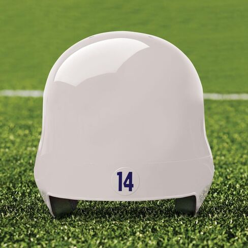 Number Decals for Helmets (Football, Lacrosse, Baseball, Softball, Hockey) 1-50, 50 Stickers (Red) in Kuwait