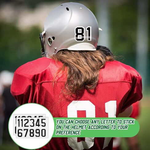 88 قطعة أرقام الخوذة ذاتية اللصق لخوذة البيسبول ملصق خوذة كرة القدم ملصقات أرقام الفينيل ملصقات خوذة كرة القدم ملحقات الضرب لهوكي البيسبول لاكروس in Kuwait