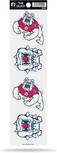 Rico Industries NCAA Notre Dame Fighting Irish Die Cut ورقة الملصقات الرباعية، 3.00 بوصة × 11.00 بوصة، لون الفريق، 4 قطع in Saudi Arabia