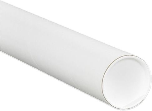 AVIDITI Cardboard Tubes with Caps, 18"L x 3"W x 3"H, Pack of 24 | Poster Tube for Mailing and Storage of Blueprints, Artwork, Crafts, Long Art Holder, 18 inches in Saudi Arabia
