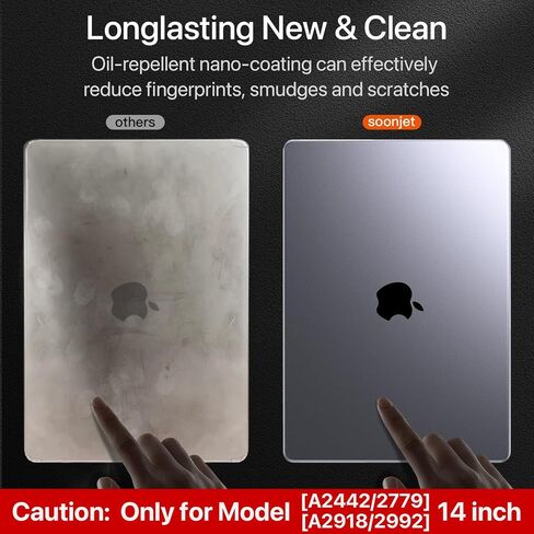 for MacBook Pro 14 inch Case 2024-2021 M4 M3 M2 M1 Pro/Max [100% Match Official Color] A3401 A3112 A2992 A2918 A2779 A2442 Matte Cover Protective Hard Shell Case Laptop - Space Black Clear in Saudi Arabia