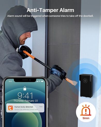 Wireless Security Camera System with 10.1'' Touchscreen Monitor, 64GB SSD Built-in, 3PCS 3MP Security Camera Outdoor and 1PCS Video Doorbell, Two Way Audio, Smart Motion Detection in Kuwait