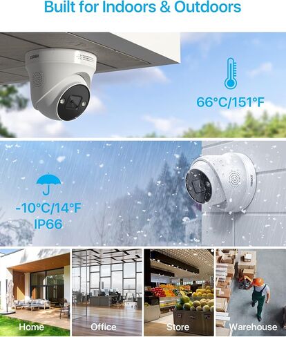 ZOSI 8CH 5MP Home Security Cameras System,H.265+ 8 Channel 5MP CCTV DVR,8pcs 5MP Wired Surveillance Cameras Indoor Outdoor,120ft Night Vision,Motion Detection,2TB Hard Drive for 24/7 Recording in Saudi Arabia