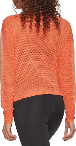 Tommy Hilfiger Women's Performance Drop Shoulder Mesh Pullover Bunjee Waistband Drawcord in Saudi Arabia