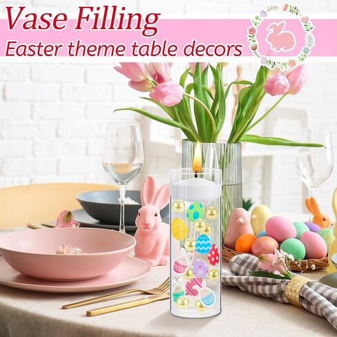 2106 Pieces Easter Vase Fillers Pearl for Vases Fillers Vase Filler Easter Filler for Vases Candles Centerpiece Easter Party Decor for Easter Home Table Party Decor(Cute Style) in Saudi Arabia