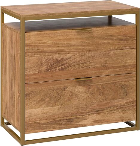 Sauder International Lux Lateral File, L: 30.32" x W: 16.54" x H: 29.72", Sindoori Mango Finish in Kuwait