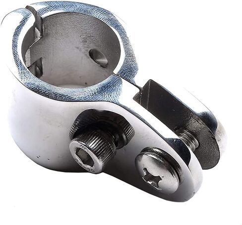 Boat Bimini Top Hinge Rail Mount,Bimini Jaw Clamp Slides Hinged,316 Stainless Steel Jaw Slide Boat Marine Hardware Heavy Dudy for 7/8 inch 1 Inch Tube W/Locking Screw,Boat Yacht,Pack of 2 in Kuwait