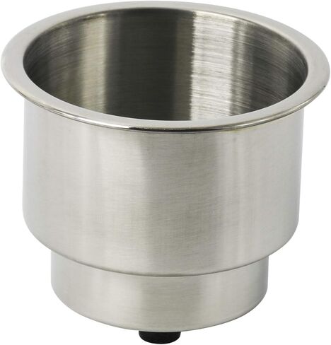 NovelBee Stainless Steel Cup Drink Holder with Drain,Mounting Gasket and Internal pad for Marine Boat Rv Camper (4-Pack) in Saudi Arabia