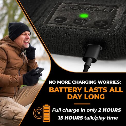 Foxelli Bluetooth Beanie – Wireless Beanie Hat with Headphones for Men & Women in Saudi Arabia