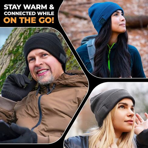 Foxelli Bluetooth Beanie – Wireless Beanie Hat with Headphones for Men & Women in Saudi Arabia