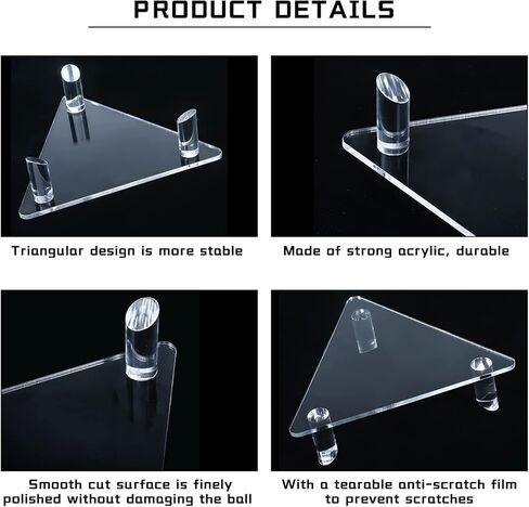 6 عبوات من حامل الكرة الأكريليك، حامل عرض الكرة، حامل تخزين الكرة الرياضية الشفافة لكرة السلة وكرة القدم وكرة القدم وكرة القدم وحامل عرض الكرات in Kuwait