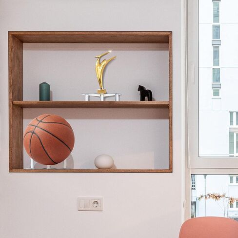 6 عبوات من حامل الكرة الأكريليك، حامل عرض الكرة، حامل تخزين الكرة الرياضية الشفافة لكرة السلة وكرة القدم وكرة القدم وكرة القدم وحامل عرض الكرات in Kuwait