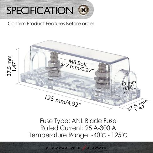 Conext Link FHA1580 1 ANL Fuse Holder + 5 80A Amp Fuse 1/0 2 4 AWG （15410） in Saudi Arabia
