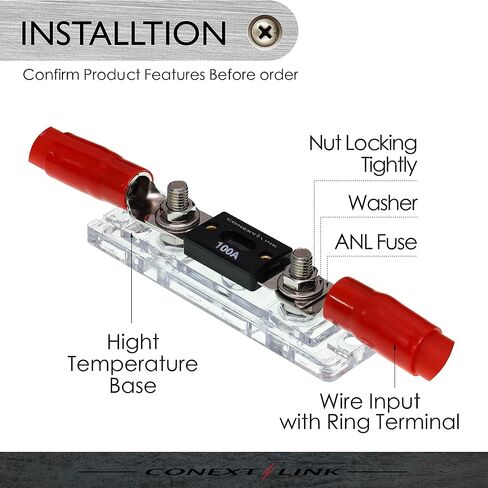 Conext Link FHA1580 1 ANL Fuse Holder + 5 80A Amp Fuse 1/0 2 4 AWG （15410） in Saudi Arabia