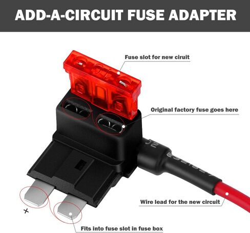 ELECTOP 3 أنواع إضافة دائرة فيوز TAP Fuse محول عدة Mini APM ATM/قياسي ATO ATC APR ATS/حامل منصهر صغير للشفرة 12 فولت 24 فولت مع 18 صمامات شفرة للسيارات والشاحنات والقوارب البحرية in Saudi Arabia