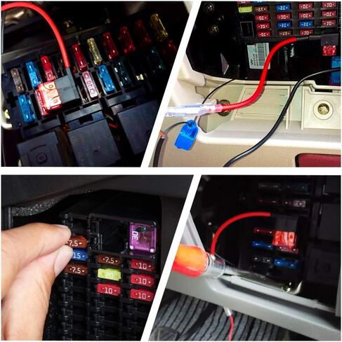ELECTOP 3 أنواع إضافة دائرة فيوز TAP Fuse محول عدة Mini APM ATM/قياسي ATO ATC APR ATS/حامل منصهر صغير للشفرة 12 فولت 24 فولت مع 18 صمامات شفرة للسيارات والشاحنات والقوارب البحرية in Saudi Arabia