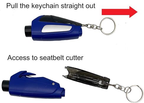 أداة هروب طوارئ السيارة 2 في 1، قاطع حزام الأمان وكسارة النوافذ، ABN5M011-MIX in Kuwait