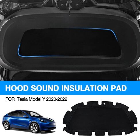 Cartist مخصص مناسب للجذع الأمامي للحد من الضوضاء حصيرة Tesla Model Y 2020 2021 2022 2023 ملحقات Frunk الصوت التخفيت حصيرة عازلة للصوت القطن حصيرة in Saudi Arabia