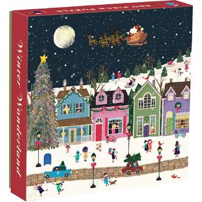 Galison Winter Wonderland 500 Piece Jigsaw Puzzle for Adults and Families, Winter Puzzle with Holiday Themes