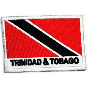 Republic of Trinidad and Tobago Military Tactical Flag Patches Flag Country Embroidered Sew Iron on Patch Logo Biker MC Club Motorcycle Jackets Bags Hat Jeans T-Shirt Backpacks Costume (05)