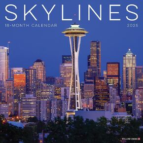 Skylines 2025 12" x 12" Wall Calendar