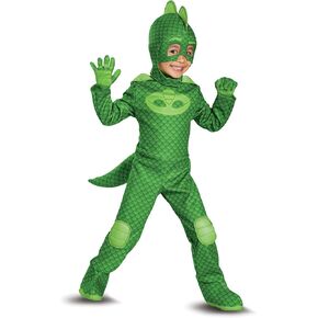 Disguise Gekko Costume, Official PJ Masks Glow Costume Jumpsuit and Mask