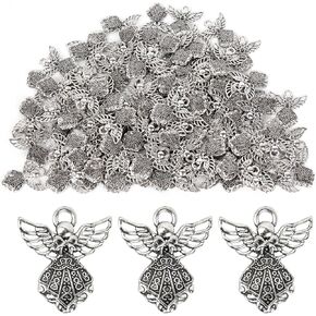 RP Remarkable Power, 200 Pack Angel Charms Pendants for DIY Jewelry Making