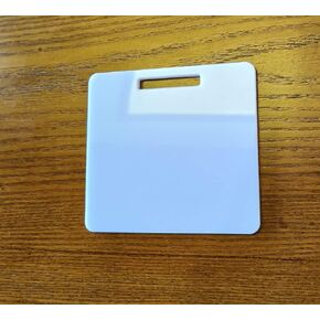 12pcs of Badge Buddy Acrylic Blank, Clear Badge Holder Buddy Base,Rectangular Acrylic Blank with Slot for Id Badges (Vertical, Clear) in Kuwait
