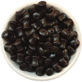 Wooden Beads 100pcs Tube Cylinder Wood Beads 8 x 8mm Loose Beads for Bracelet Necklace Jewelry Making Craft DIY (8 x 8mm, 1101, Color 1)