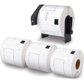 Label KINGDOM Replace DK-1202 White Paper Shipping & Postage Label, 2.4" x 3.9" (62mm x 100mm), 300 Labels Per Roll for Brother QL-800 Label Printer (8 Rolls+ 1 Frame)