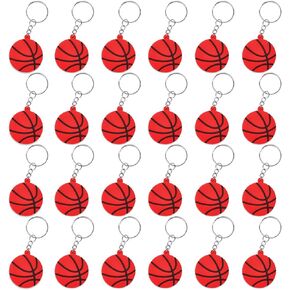 CiciBear 24 Pack Basketball Keychains Party Decoration for 2023 Sports Themed Party, Sports Baby Shower, Kids Birthday, School Rewards