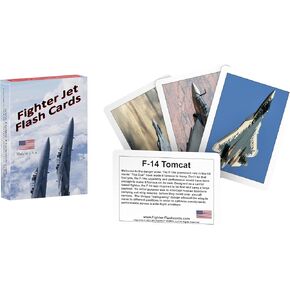 Fighter Jet Flash Cards -Educational Airplane Flash Cards for Pilots, Military History and Aviation Enthusiasts, and Kids!