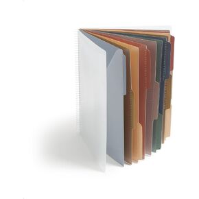 Smead Poly Project Organizer, 6 Tabs, 12 Pockets, Letter Size, Pastel (89208) (Pack of 1)