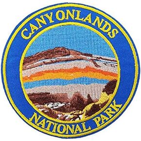 Cute-Patch Canyon Canyonlands National Park Embroidered Iron on Patch Outdoor Life Hiking Camping Backpack DIY
