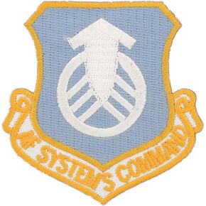 United States Air Force USAF Systems Command Embroidered Patch, with Iron-On Adhesive (Full Color)