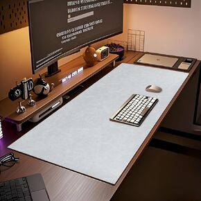 31.5"*15.7" Multifunctional Crazy Horse Grain Desk Pad Mat, Desk matt for Desktop- Office Desk Accessories. Non-Slip Computer Desk mat with Waterproof. (Dark Brown)