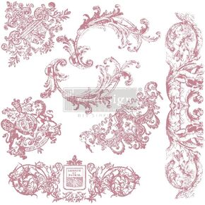 Redesign Decor Clear-Cling Stamps - Chateau De Maisons for Wall Paint Wall Art Furniture Decorative nightstand Bed Side Stand Large Vanity Table Set Makeup Vanity Dressing Table Computer Desk