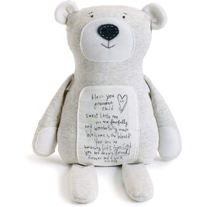 DEMDACO Plush Bless You Precious Child Poetic Threads Bear Children's Stuffed Animal Toy for Boys & Girls
