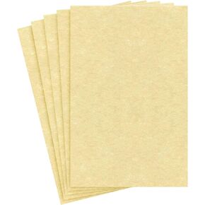 Ancient Gold Parchment Cardstock – Great for Certificates, Menus and Wedding Invitations | 65Lb Cover (176gsm) | 8.5 x 11" | 50 Sheets per Pack