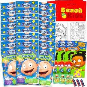 Nickelodeon Rugrats Mini Party Favors Set for Kids - Bundle with 24 Rugrats Play Packs with Coloring Pages, Stickers, More (Rugrats Birthday Party Supplies)