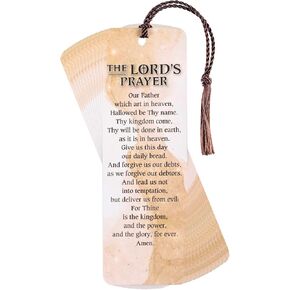 Dicksons The Lords Prayer KJV, Multicolor 6 x 2 Inch Laminated Cardstock Tassel Bookmark; Pack of 12