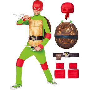 Spirit Halloween Teenage Mutant Ninja Turtles Kids Raphael Costume | Officially Licensed | TMNT | Group Costumes - L