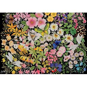 Buffalo Games - Bex Parkin - Night Blossoms - 500 Piece Jigsaw Puzzle for Adults -Challenging Puzzle Perfect for Game Nights - Finished Size is 21.25 x 15.00